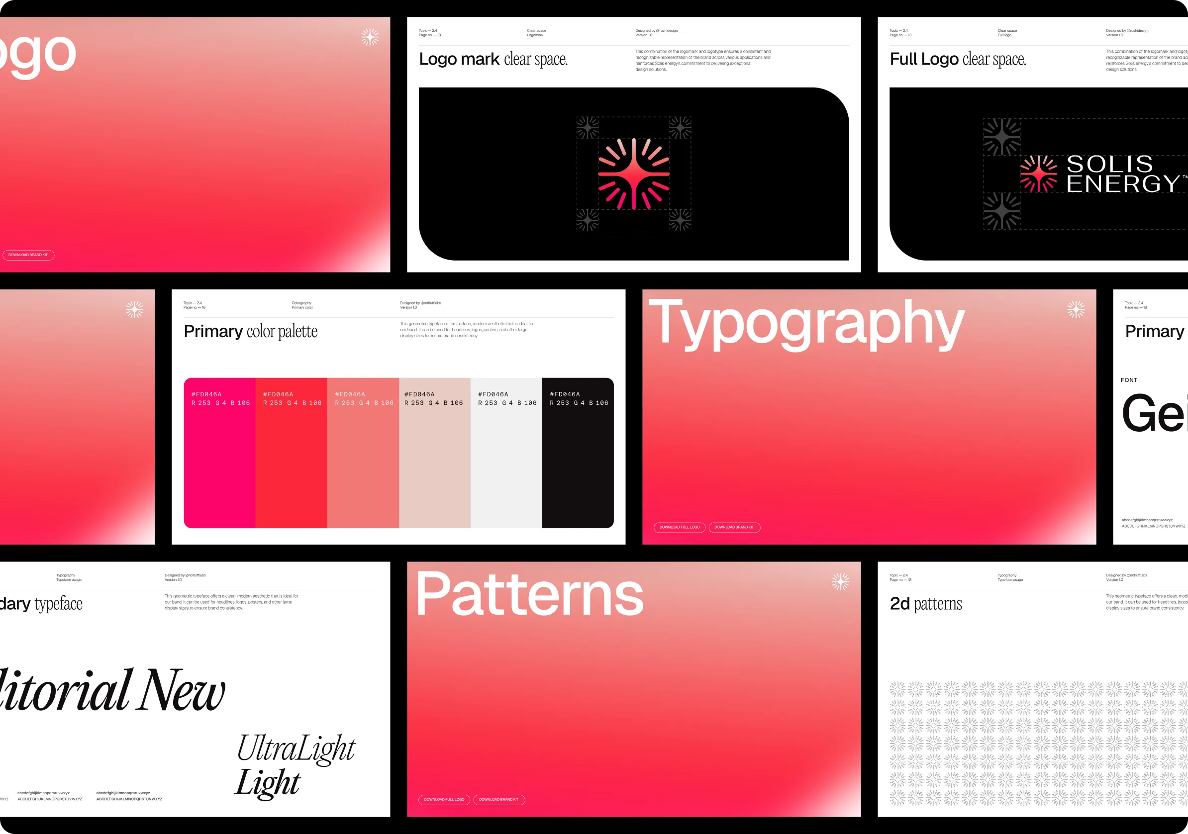 Solis Energy Brand Guidelines & Typography Grid